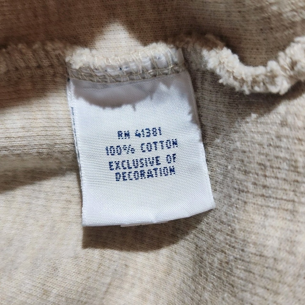 Polo Ralph Lauren Mens Sweater Size 3XB Quarter Zip Pullover 100% Cotton Beige - Picture 6 of 7